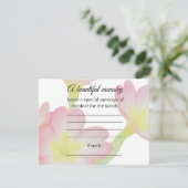 D'accompagnement Carte de message commémoratif Primrose (Debout devant)