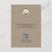 D'accompagnement Carte de monogramme avec QR Code (Dos)