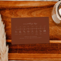 Carte de montage Mariage en terre cuite