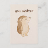 D'accompagnement Carte de motivation mini Hérisson You Matter (Devant)