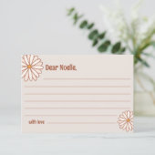 D'accompagnement Carte de note à capsule de temps de Baby shower su (Debout devant)