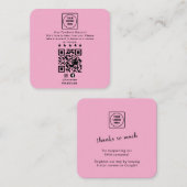 D'accompagnement Carte de note d'affaires de code QR de révision Go (Devant / Derrière)