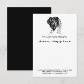 D'accompagnement Carte de note de chouchou pour cheveux pour specta (Devant / Derrière)