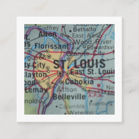 D'accompagnement Carte de Nouvelle Adresse St Louis Nous Avons Démé (Devant)