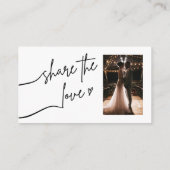 D'accompagnement Carte de partage d'amour QR Code (Dos)