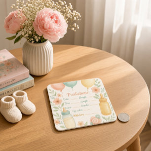 D'accompagnement Carte de prédiction de Baby Shower – Activité amus