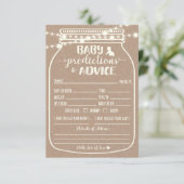 D'accompagnement Carte de prédiction et de conseils pour bébé (Debout devant)