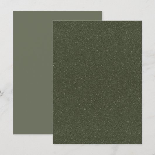 D'accompagnement Carte de présentation à texture de mousse verte –  (Devant / Derrière)