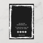 D'accompagnement Carte de présentation de bijoux de boucles d'oreil (Dos)