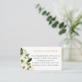 D'accompagnement Carte de Présentation de Fleurs en Or Blanc pour E (Debout devant)