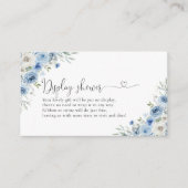 D'accompagnement Carte de présentation de l'encadrement de douche e (Devant)