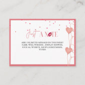 D'accompagnement Carte de présentation élégante pour la douche de m (Devant)