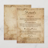 D'accompagnement Carte de Présentation Enclosure Style Rustique Vik (Devant / Derrière)
