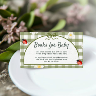 D'accompagnement Carte de présentation Love Bug Books pour bébé