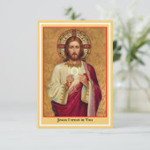 D'accompagnement Carte de prière de communion spirituelle catholiqu (Debout devant)