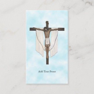D'accompagnement Carte de prière d'illustration Crucifix