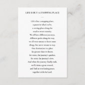 D'accompagnement Carte de prière funéraire en mémoire d'amour avec  (Dos)