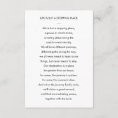 D'accompagnement Carte De Prière Funéraire Gris Classique Avec Phot (Dos)