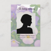 D'accompagnement Carte de prière funéraire pensée (Devant)