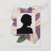 D'accompagnement Carte de prière funéraire pétunia violet (Devant)