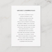 D'accompagnement Carte de prière funéraire simple avec photo (Dos)