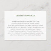 D'accompagnement Carte de prière pour la fête verte de la vie avec  (Dos)