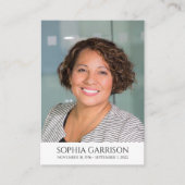 D'accompagnement Carte de prières funéraires en texte noir simple a (Devant)