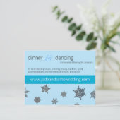 D'accompagnement carte de profil de site web de mariage flocon de n (Debout devant)