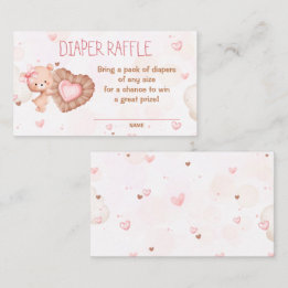 D'accompagnement Carte de rabat à Baby shower rose amoureuse