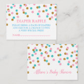 D'accompagnement Carte de rabat à couches à pointes dorées rose (Devant / Derrière)