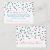 D'accompagnement Carte de rabat à couches à pointes en argent rose (Devant / Derrière)