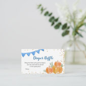 D'accompagnement Carte de rabat à couches Citrouille bleu (Debout devant)