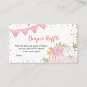 D'accompagnement Carte de rabat à couches Citrouille rose (Devant)