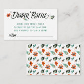 D'accompagnement Carte de rabat à couches florales automne (Devant / Derrière)