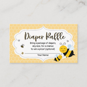D'accompagnement Carte de rabat au Baby shower d'abeilles