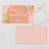 D'accompagnement Carte de rabat Baby shower Citrus (Devant / Derrière)