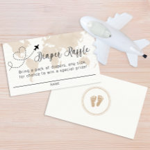 Carte de rabat Baby shower d'aventure Voyage
