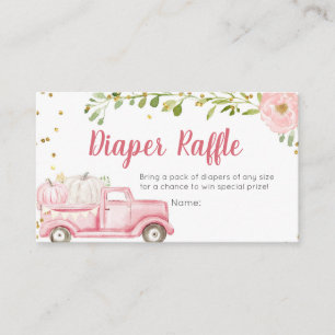 D'accompagnement Carte de rabat Baby shower  de camion rose Citroui