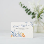 D'accompagnement Carte de rabat Baby shower de couches Blue Chinois (Debout devant)