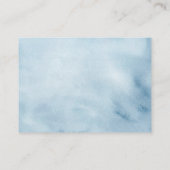 D'accompagnement Carte de rabat Baby shower de couches Blue Chinois (Dos)