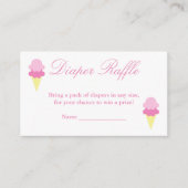 D'accompagnement Carte de rabat Baby shower de couches de glace (Devant)