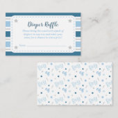 D'accompagnement Carte de rabat Baby shower garçon (Devant / Derrière)