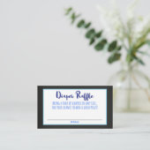 D'accompagnement Carte de rabat Boy Blue Ombre Baby shower (Debout devant)