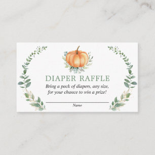 D'accompagnement Carte de rabat Citrouille Baby shower vert automne