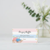 D'accompagnement Carte de rabat Citrouille rose et bleu (Debout devant)