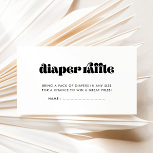 D'accompagnement Carte de rabat de Baby shower Retro vintage