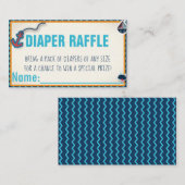 D'accompagnement Carte de rabat de couche de Baby shower nautique (Devant / Derrière)