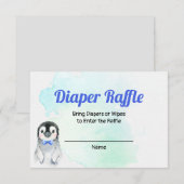 D'accompagnement Carte de rabat hiver de pénguin Boy (Devant / Derrière)