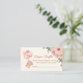 D'accompagnement Carte de rabat mignonne Bear Balloon rose Fleur (Debout devant)