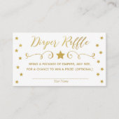 D'accompagnement Carte de rabat pour bébé Little Star Gold Twinkle (Devant)